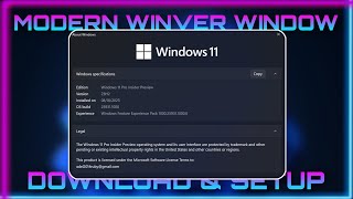 Modern Winver Window  Download amp Setup  Techtitive [upl. by Emeline]