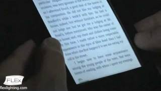 FLEx Lighting Demo on eBook Reader Screen in the Dark [upl. by Nalad834]