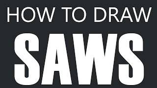 How To Draw A Saw  Straight Saw Drawing Wood Saws [upl. by Kram]