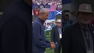 Barack Obama SHOWS OUT at the Solheim Cup 🎥🚩 [upl. by Suoinuj]