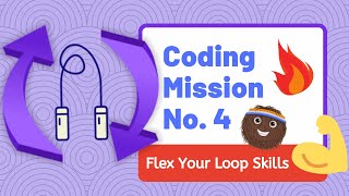 Flex Your Loops Skills Kodable Coding Mission No4  Beginner  Coding Activity [upl. by Fauman]