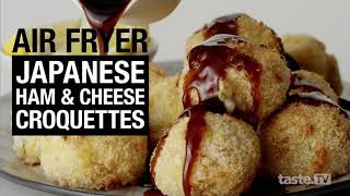 How to make Japanese croquettes in the air fryer  tastecomau [upl. by Ahsiruam]