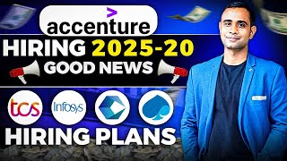 Accenture Hiring Good News  TCS Offcampus Infosys Cognizant Hiring Plans [upl. by Eneleh98]