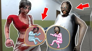 Pregnant Granny vs Pregnant Kamla vs Little Granny  funny horror animation p328 [upl. by Ecyac]