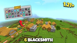 GOD SEED Minecraft 121 Bedrock amp Pe  7 Blacksmith amp Stronghold Trial Chambers in Minecraft 121 [upl. by Noeht]