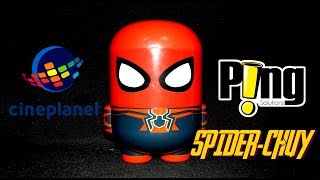 Canchipop SpiderMan Avengers Infinity War Cineplanet  PING Solutions Cubeta Palomera Iron Spider [upl. by Mckinney]