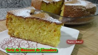 TORTA DE MANZANA DE LICUADORA receta facilita [upl. by Erskine]