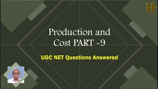 Production and Cost PART 9 [upl. by Nahgiem]