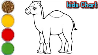 Easy Camel drawing for kids and Toddlers  Camel drawing kidschart5240 cameldrawing [upl. by Aitas]