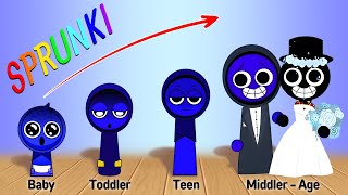 INCREDIBOX SPRUNKI Growing Up  😎 Who DANCES Better 💃🎶 Sprunki Edition 🎀Pinki🧡Oren💛Simon [upl. by Jamill]