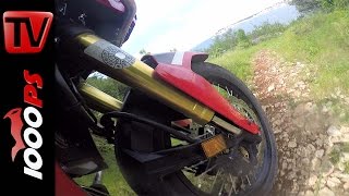 Honda Africa Twin 2016 GabelWahnsinn  Krka Enduro Raid [upl. by Ahsets]