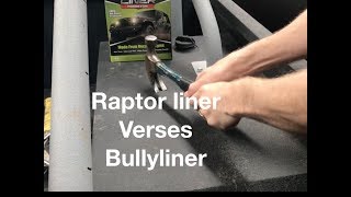 Raptor liner or Bullyliner A road test review on both DIY liners [upl. by Radcliffe]