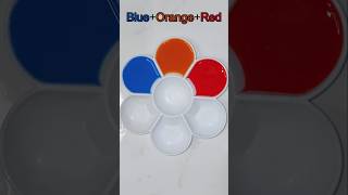 BlueOrangeRed Very Satisfying Color Mixing colormixing paintmixing colors short [upl. by Trygve]