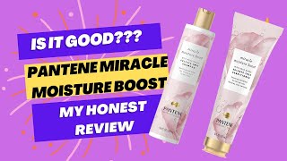 Pantene Miracle Moisture Boost Shampoo  Conditioner  My Honest Review [upl. by Ahseya]