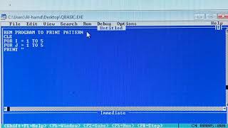 NESTED FORNEXT LOOP IN QB64  REM TO PRINT PATTERN quot  quot  CLASS VII [upl. by Ydnahs]