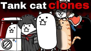 All tank cat CLONES in the battle cats  early morning humor [upl. by Brig]