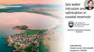 Sea water intrusion and salinization in coastal reservoir [upl. by Ocnarf]