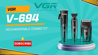 VGR V694 Rechargeable Combo Kit [upl. by Afihtan]