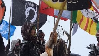 Veterans stand in solidarity in Standing Rock [upl. by Lindell]