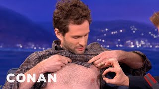 Glenn Howerton Interview 111412  CONAN on TBS [upl. by Anayra]