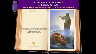 1332 – I DOMENICA DI QUARESIMA Vangelo b – 1st SUNDAY OF LENT Gospel b [upl. by Erda]