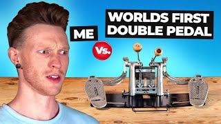 Worlds FIRST Double Pedal Vs Modern Metal Drummer [upl. by Bonnee]