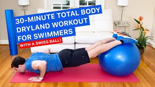 30Minute Swiss Ball Dryland Workout for Swimmers [upl. by Zuckerman]