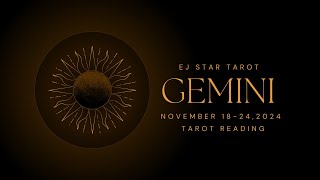 GEMINITHIS IS THE TIME FOR YOUR FAME amp FORTUNE NOVEMBER 18242024 TAROT READING [upl. by Bywaters]