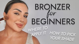 HOW TO USE BRONZER FOR BEGINNERS  NINA UBHI [upl. by Caruso873]