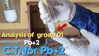 Salt Analysis of group 01 lead ions  test for Pb2 ion saltanalysis a2zpractical991 [upl. by Grimaldi]