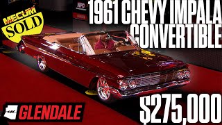 SOLD for 275000 1961 Chevrolet Impala Convertible  Mecum Glendale 2024 [upl. by Keon]