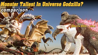 Biggest Monsters In Godzilla Universe  3D Size Comparison [upl. by Burleigh]