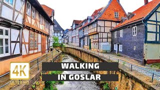 4k UHD 60fps A walk along the river in Goslar Goslar Walking Germany Walk Online Walk Goslar [upl. by Gausman]