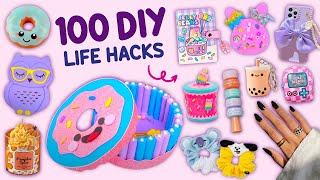 100 DIY  EASY LIFE HACKS AND DIY PROJECTS YOU CAN DO IN 5 MINUTES  CARDBOARD CRAFTS HOME DECOR [upl. by Naved]