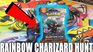 CAN I PULL THE RAINBOW RARE CHARIZARD BURNING SHADOWS  POKEMON TCG [upl. by Shuler]