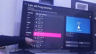 LG Television Channel Edit  LG Tv channel Programme Editing  LG television Setup scan [upl. by Erbma]