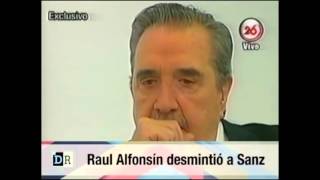 Archivo implacable Alfonsín rechaza a Macri y deja mal parado a Sanz [upl. by Eelyac]