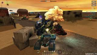 Tanki Online Smoky GT Skin Paralyzing Rounds Augment and Hopper Blaster gameplay no commentary [upl. by Ladnek]