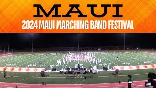 X  2024 Maui HS quotSaberquot Marching Band amp Color Guard  2024 Maui MB Festival [upl. by Atiuqa]