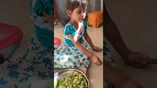 Srivalli vegetables🥒cutting 😍 Surat Telugu Pilla Shorts YouTubeTrendingShorts I Aishu unique [upl. by Benedikt]