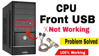 CPU Front USB Ports Not Working  Fix USB Port Not Working [upl. by Johansen334]