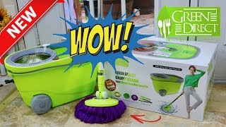 Spin Mop Review ❤️ GREEN DIRECT ✅ [upl. by Justicz]