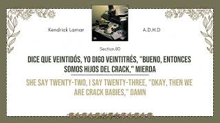 Kendrick Lamar  ADHD  Sub Español  Section80 [upl. by Atiniv]