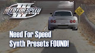 Need For Speed 3 and 4 Synths and Samples FOUND [upl. by Manheim127]