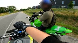 MT09  Dernières balades de lété avec une ZX9R [upl. by Evets760]