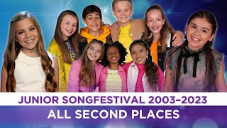 🇳🇱 Junior Songfestival 20032023  All Second Places [upl. by Xet969]