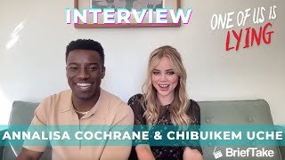 Annalisa Cochrane amp Chibuikem Uche reveal their secrets One of Us is Lying interview [upl. by Anallise]