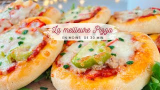 🍕LA MEILLEURE RECETTE DE PIZZA EXPRESS EN MOINS DE 30 min ⏱️ PÂTE SANS REPOS [upl. by Aneeles]