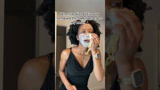 GoodBye Dark Line 🤔👃🏾dark nose exfoliating facewash skin shortsvideo [upl. by Astra515]