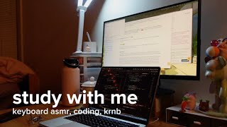 🪐study with me  keyboard asmr krnb coding  productivity amp motivation [upl. by Yesdnyl703]